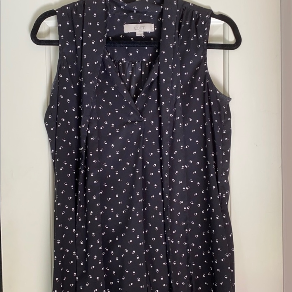 LOFT paw print dress